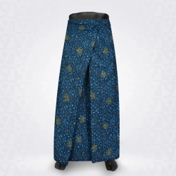 Print Lungi-Darks Sky Blue Butterfly Blue Cotton 
